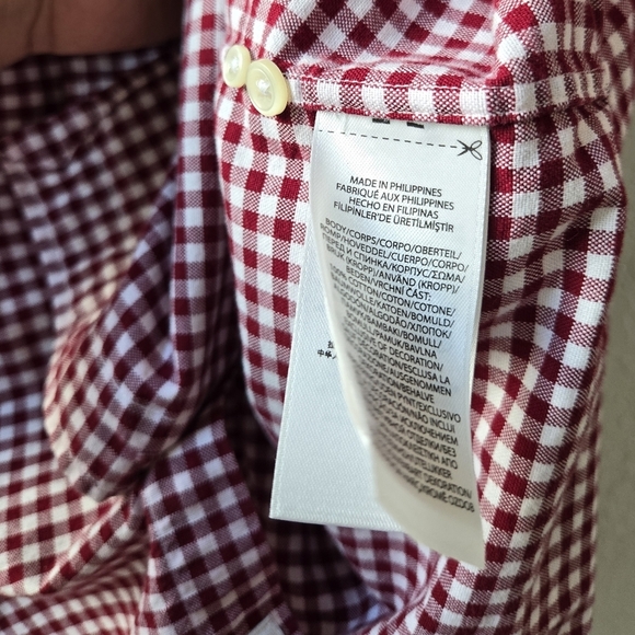 Ralph Lauren Men’s Red Checkered Short Sleeve Button Down Size 4XB - Picture 8 of 12